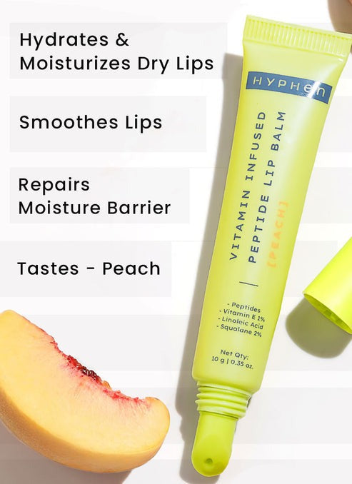 Hyphen By Kriti Sanon Vitamin Infused Peptide Lip Balm - Vanilla, for Dry & Chapped Lips, Hydrating & Moisturizing Balm - Swadesiicart