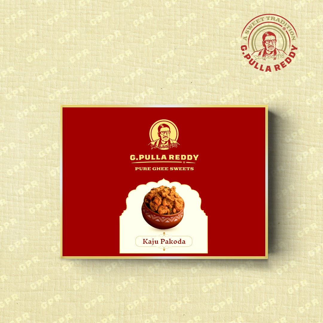 Pulla Reddy Kaju Pakoda | Crunchy and Spicky Pulla Reddy Cashew Pakoda by G Pulla Reddy Sweets - Swadesiicart