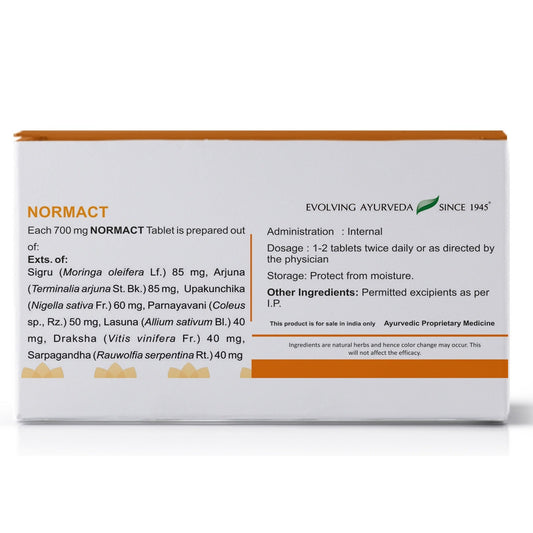 Kerala Ayurveda Normact Tablets - Swadesiicart