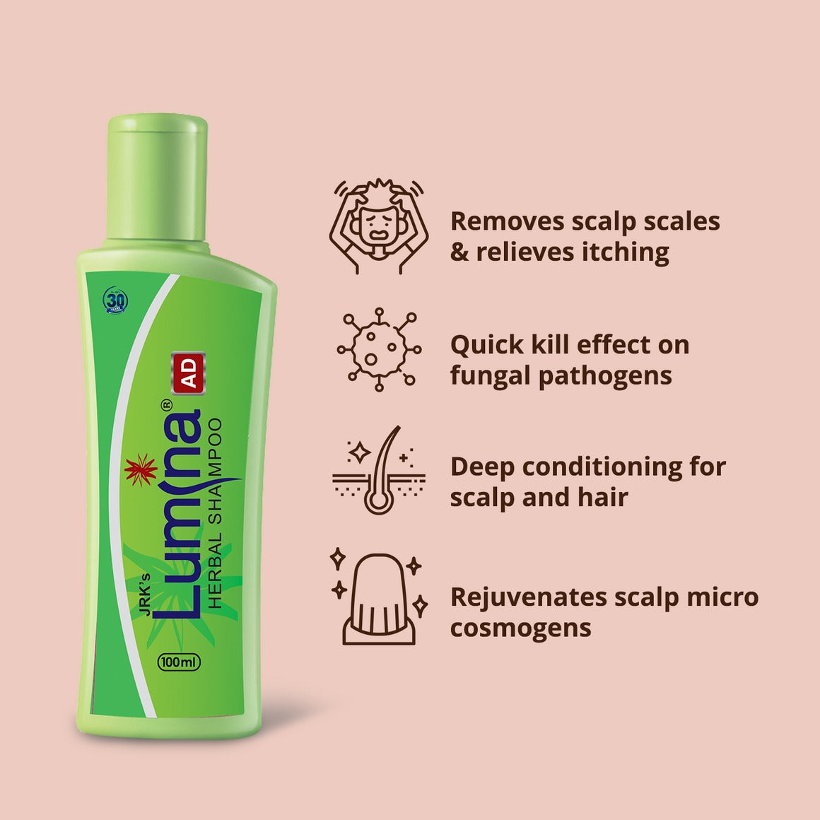 Dr. Jrk's Lumina Herbal Shampoo - Swadesiicart