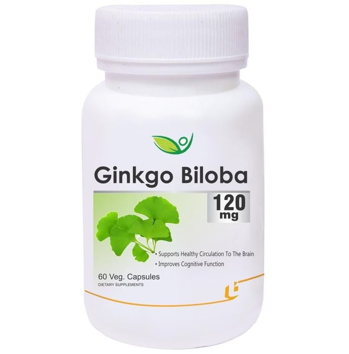 Biotrex Ginkgo Biloba 120mg Veg Capsules | Swadesiicart