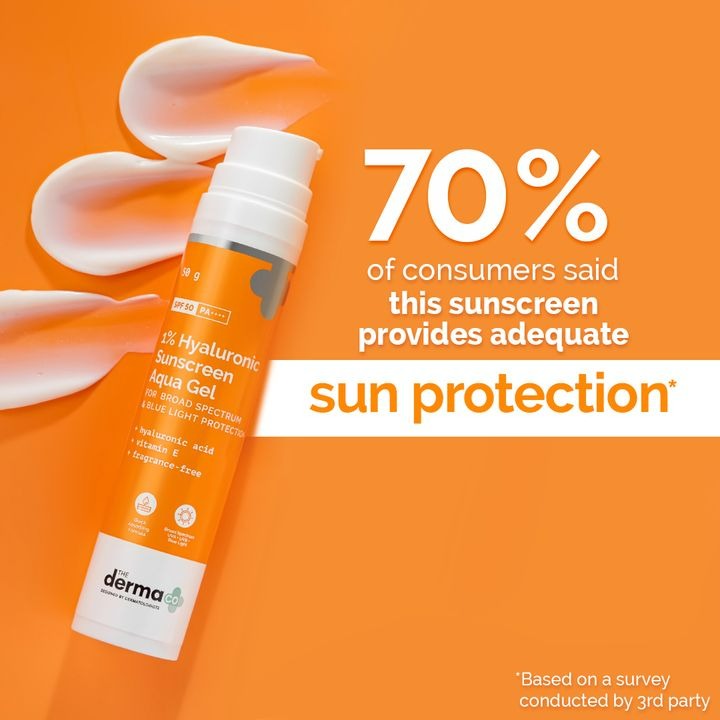 The Derma Co 1% Hyaluronic Sunscreen Aqua Gel - Swadesiicart