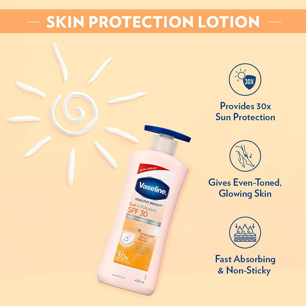 Vaseline Sun Protect SPF 30 Serum In Lotion With UVA + UVB Protection, PA+++ - Swadesiicart