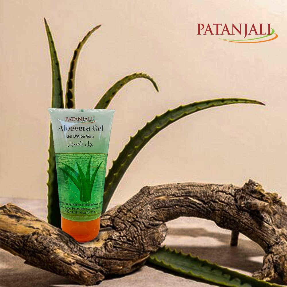 Patanjali Saundarya Aloe Vera Gel | Pure Ayurvedic Aloe Gel for Skin, Hair & Sunburn Relief - Swadesiicart
