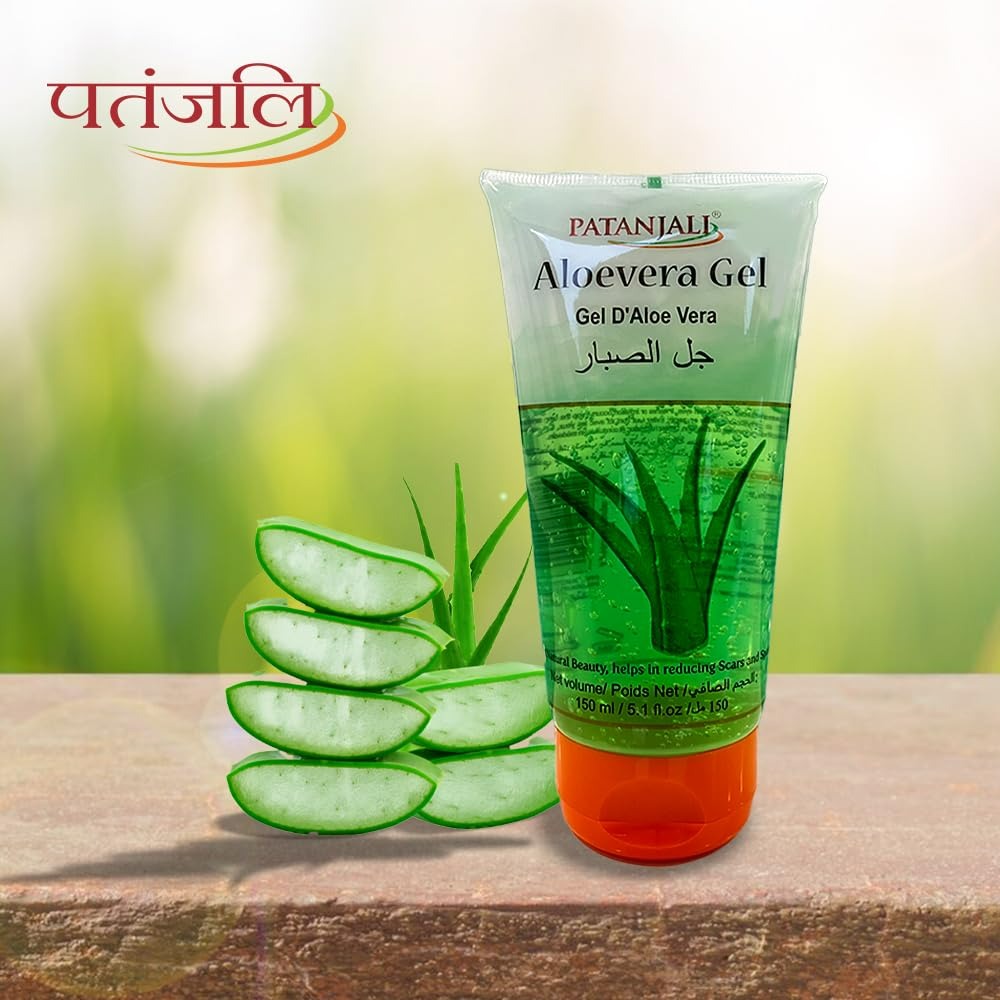 Patanjali Saundarya Aloe Vera Gel | Pure Ayurvedic Aloe Gel for Skin, Hair & Sunburn Relief - Swadesiicart