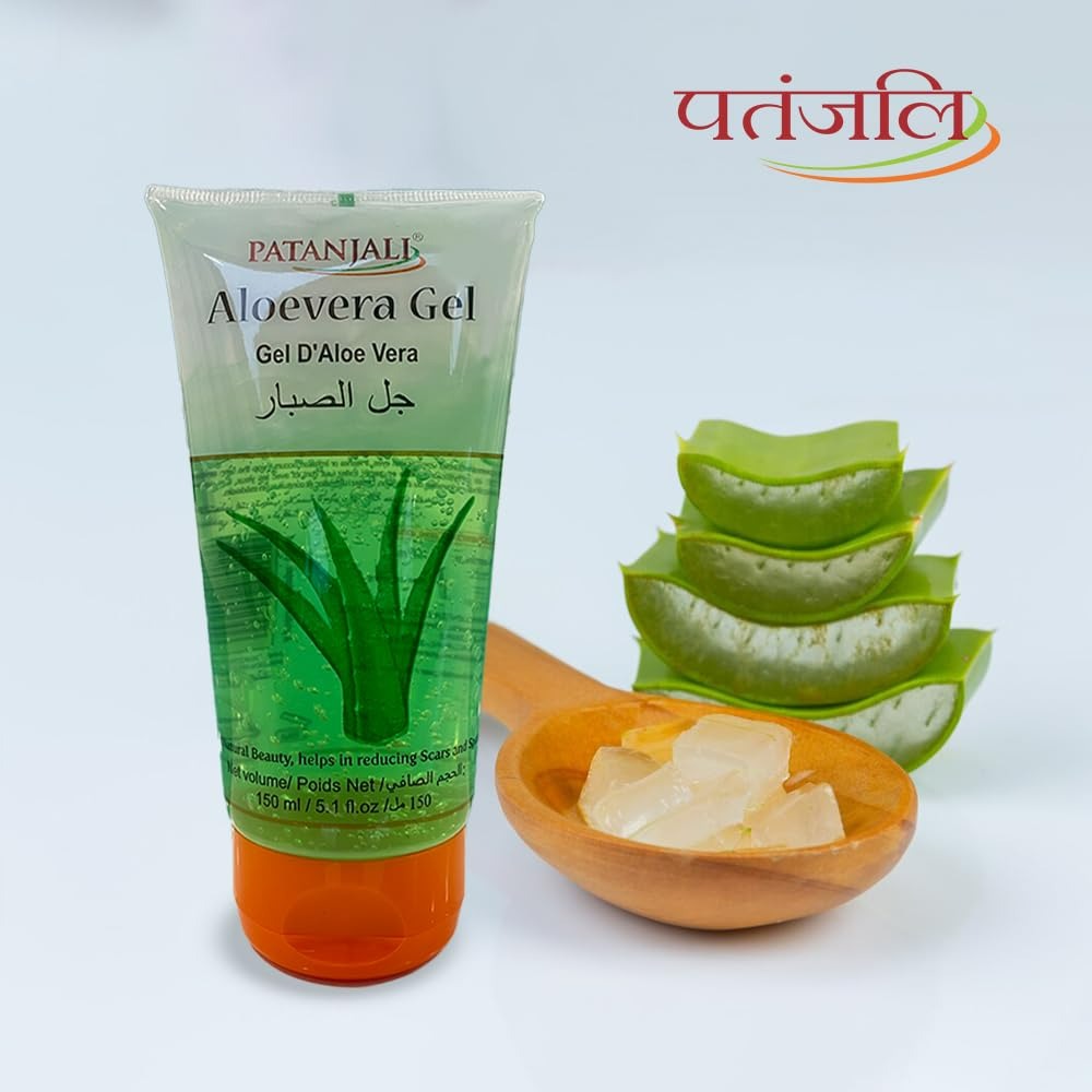Patanjali Saundarya Aloe Vera Gel | Pure Ayurvedic Aloe Gel for Skin, Hair & Sunburn Relief - Swadesiicart