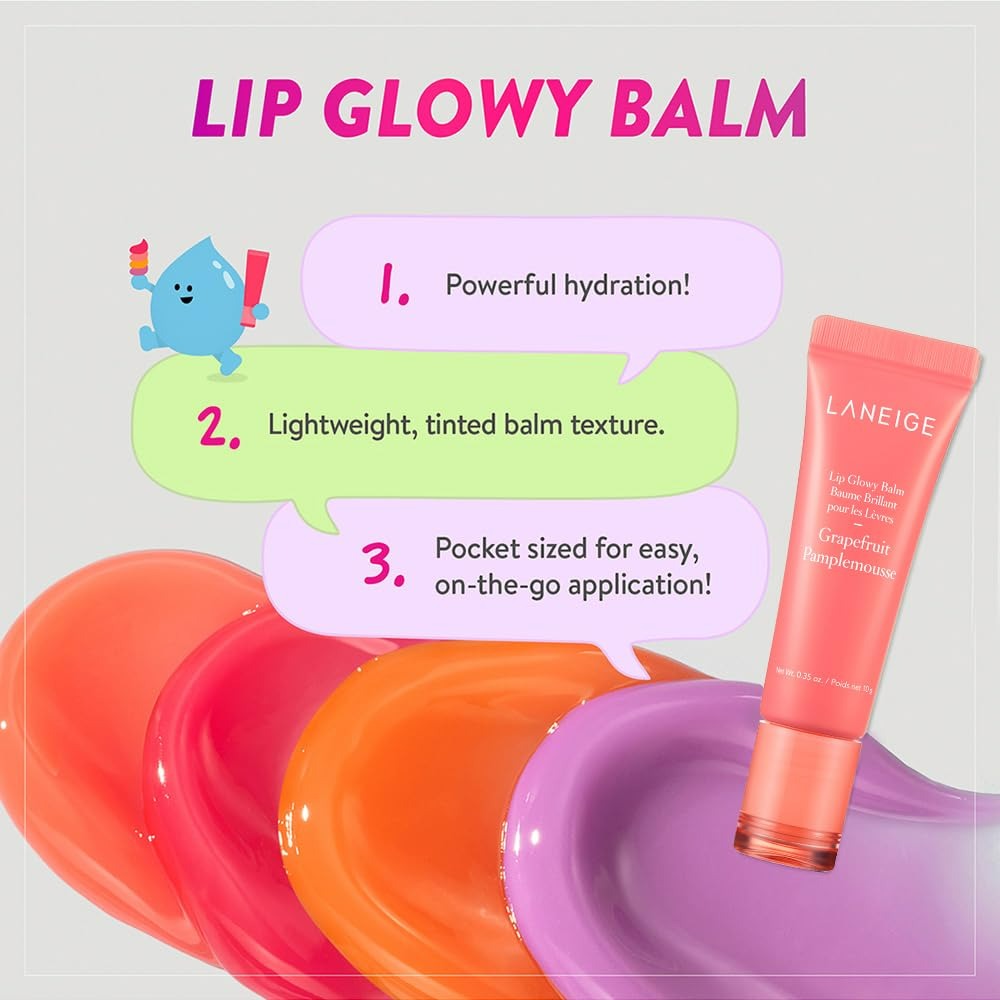 Laneige Lip Glowy Balm - Korean skincare | Swadesiicart