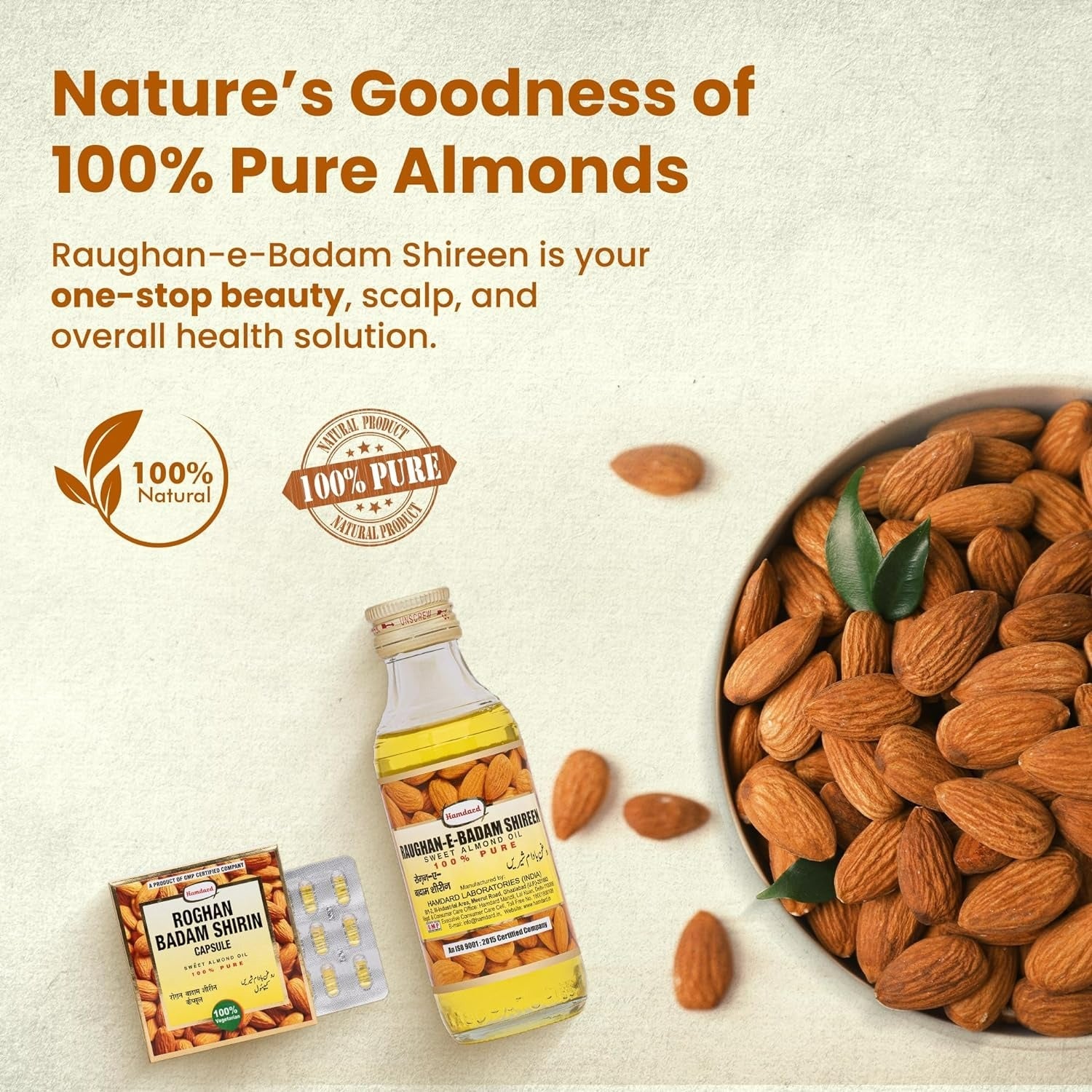Hamdard Roghan Badam Shirin Sweet Almond Oil - Swadesiicart
