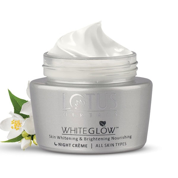 Lotus Herbals Whiteglow Skin Whitening & Brightening Nourishing Night Creme - Swadesiicart