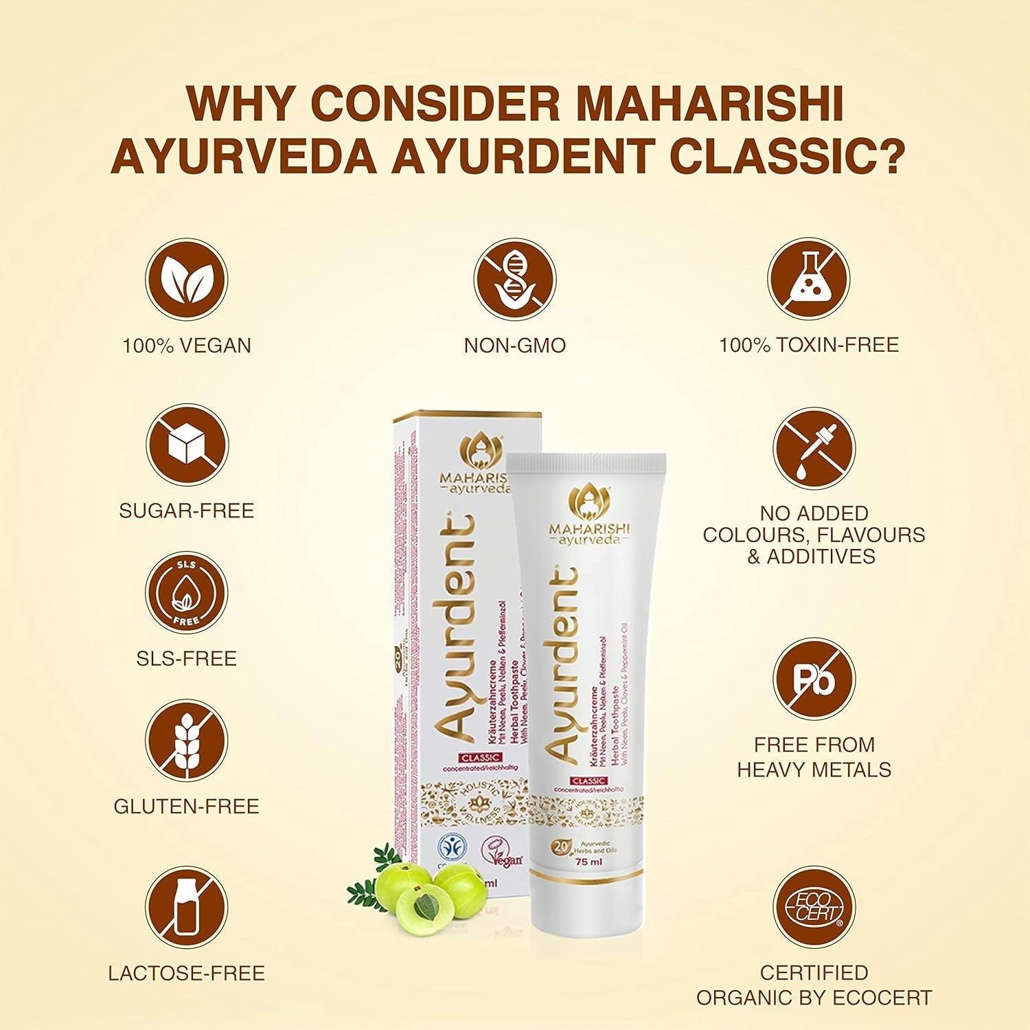 Maharishi Ayurveda Ayurdent Classic Toothpaste - Swadesiicart