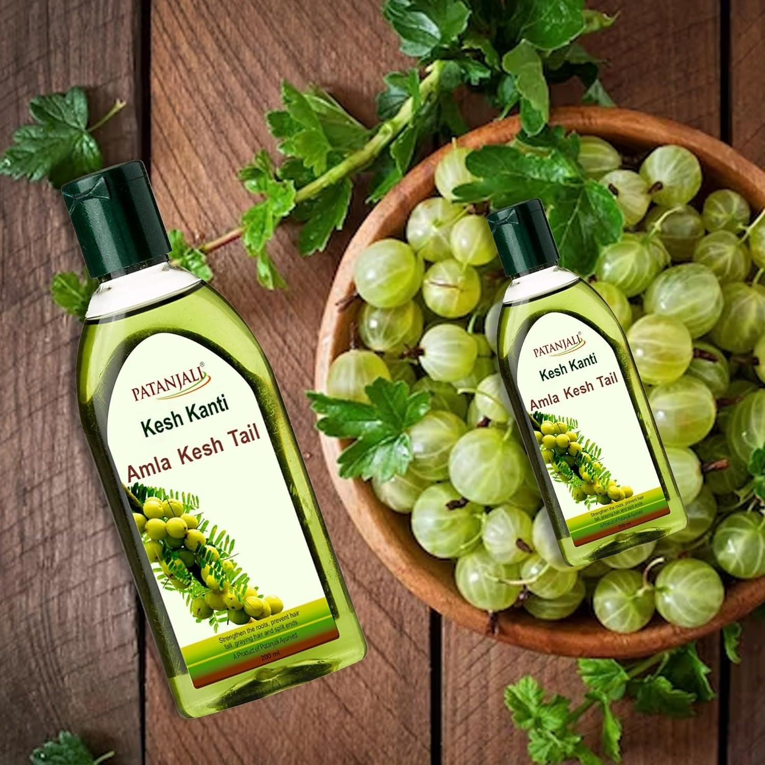 Patanjali Kesh Kanti Amla Hair Oil | Amla-Enriched Ayurvedic Oil for Strong Shiny Hair - Swadesiicart