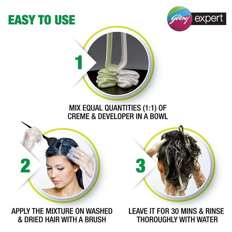 Godrej Expert Rich Creme Hair Natural Black Colour - Swadesiicart