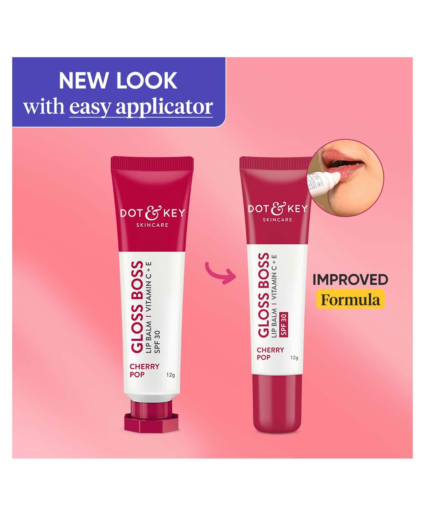 Dot & Key Gloss Boss Cherry Lip Balm - Swadesiicart