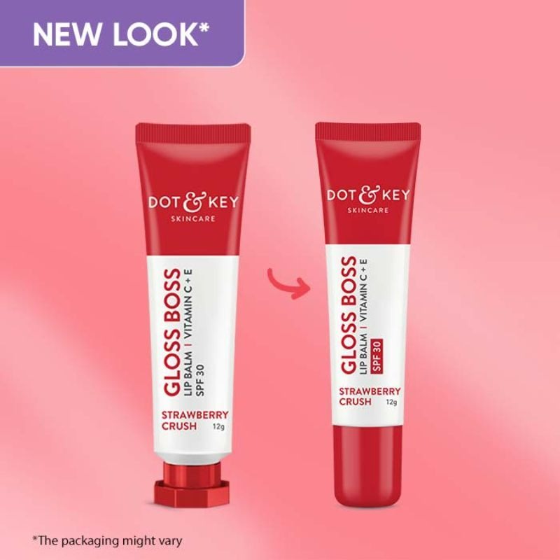 Dot & Key Gloss Boss Strawberry Red Lip Balm - Swadesiicart