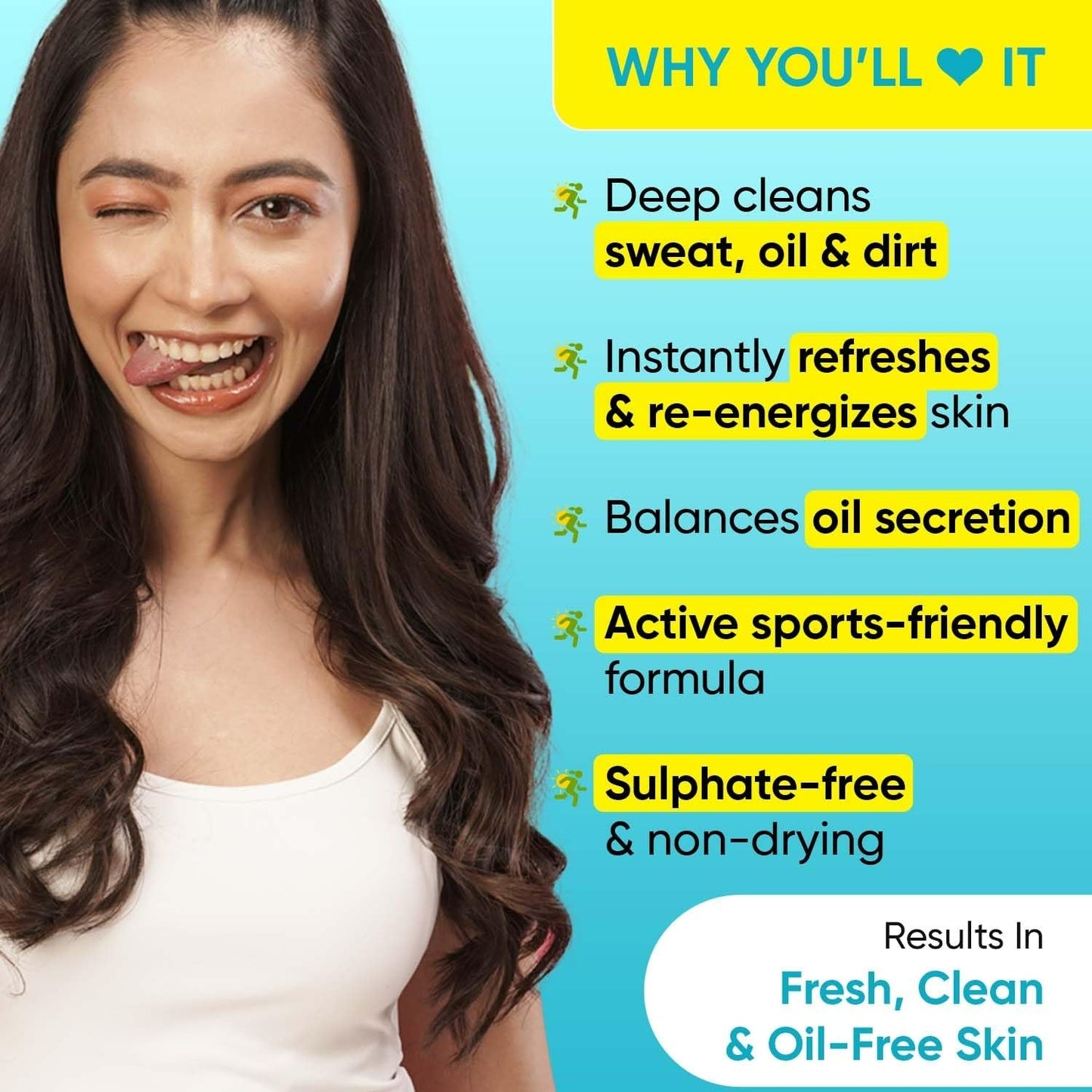 Dot & Key Lime Rush Sports Face Wash - Swadesiicart