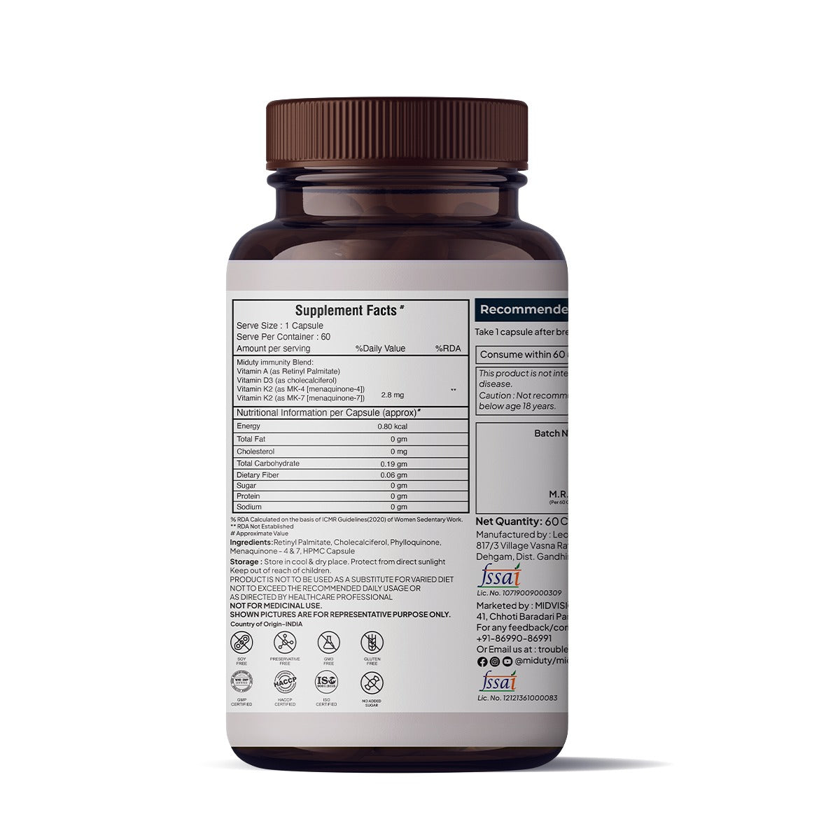 Miduty by Palak Notes A.D.K Capsules - Swadesiicart