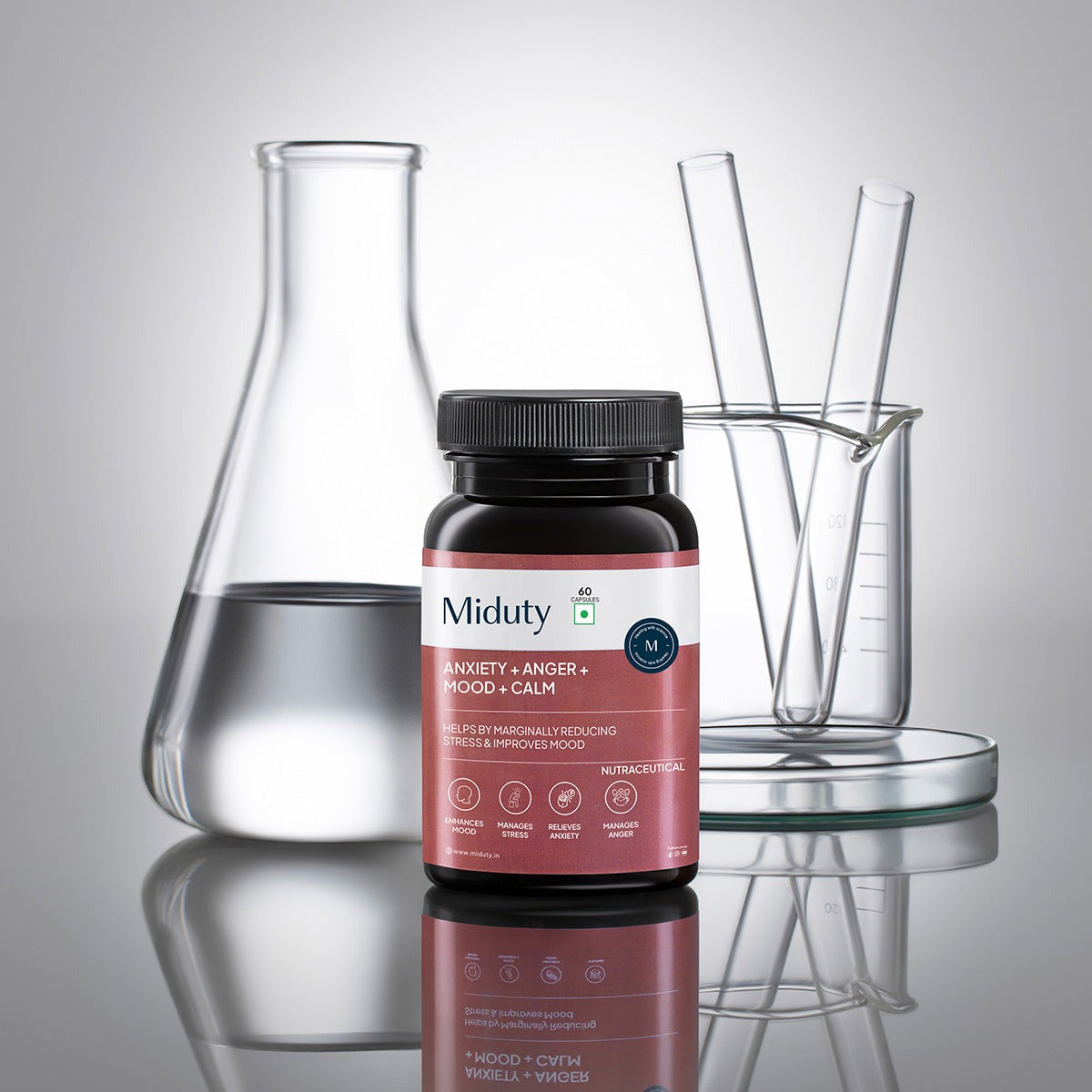 Miduty by Palak Notes Anxiety + Anger + Mood + Calm Capsules - Swadesiicart