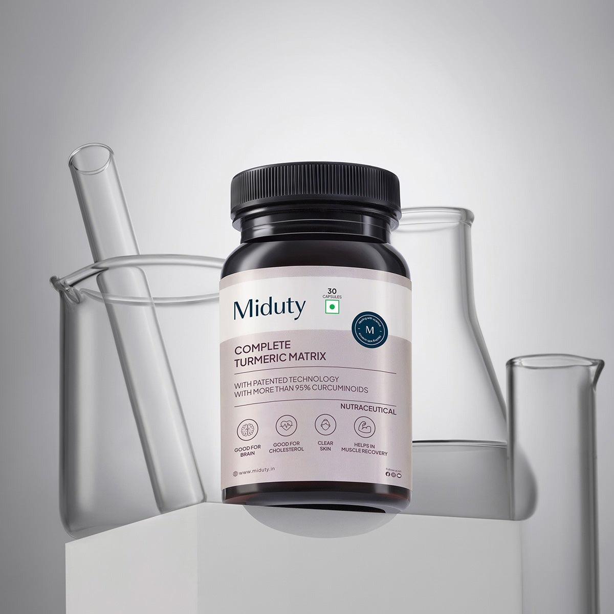 Miduty by Palak Notes Complete Turmeric Matrix Capsules - Swadesiicart