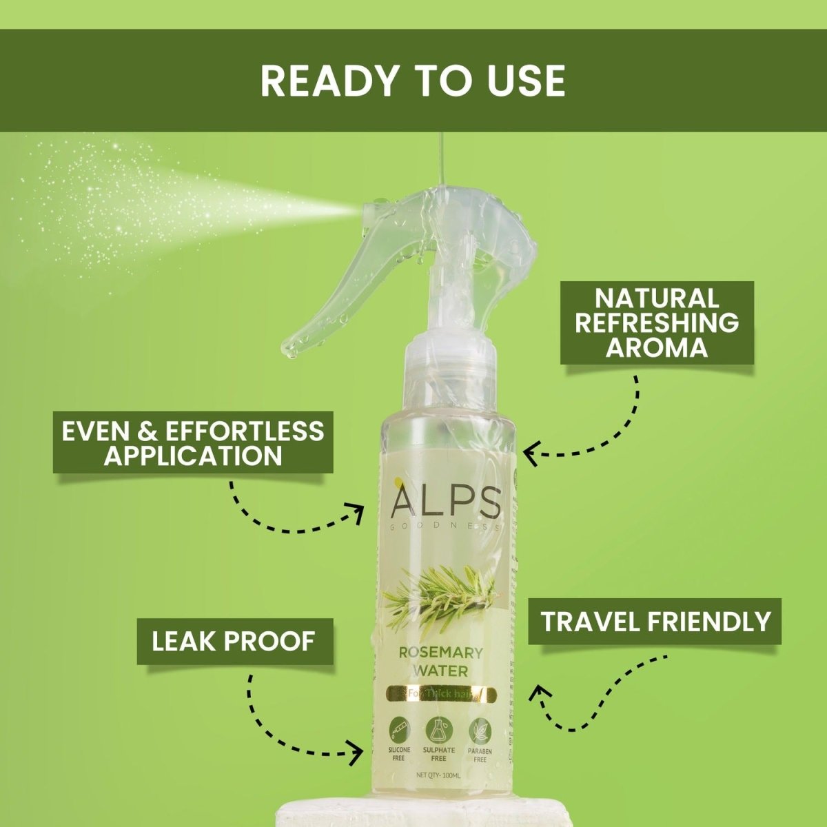 Alps Goodness Rosemary Water for Hair Regrowth - Swadesiicart