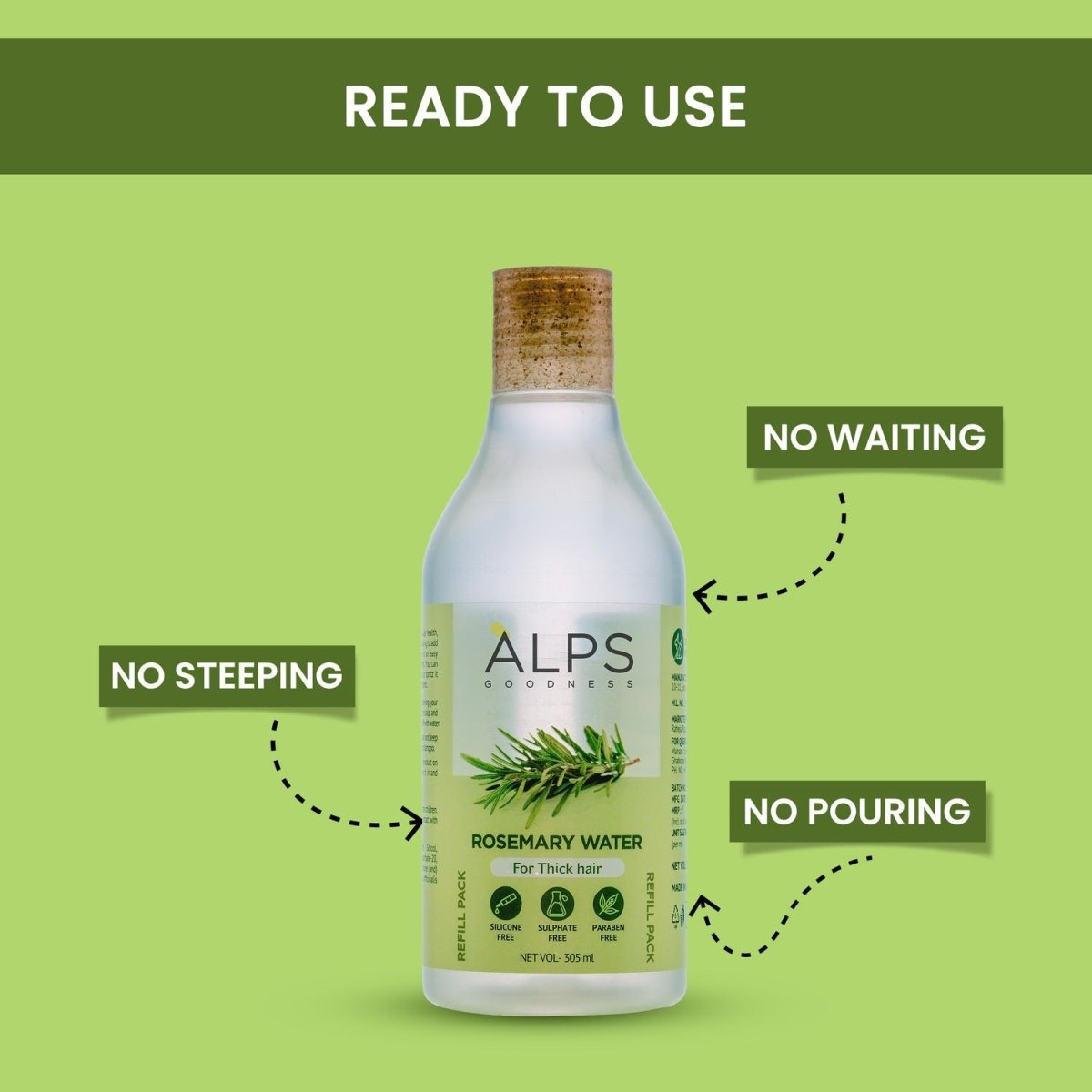 Alps Goodness Rosemary Water for Hair Regrowth - Swadesiicart