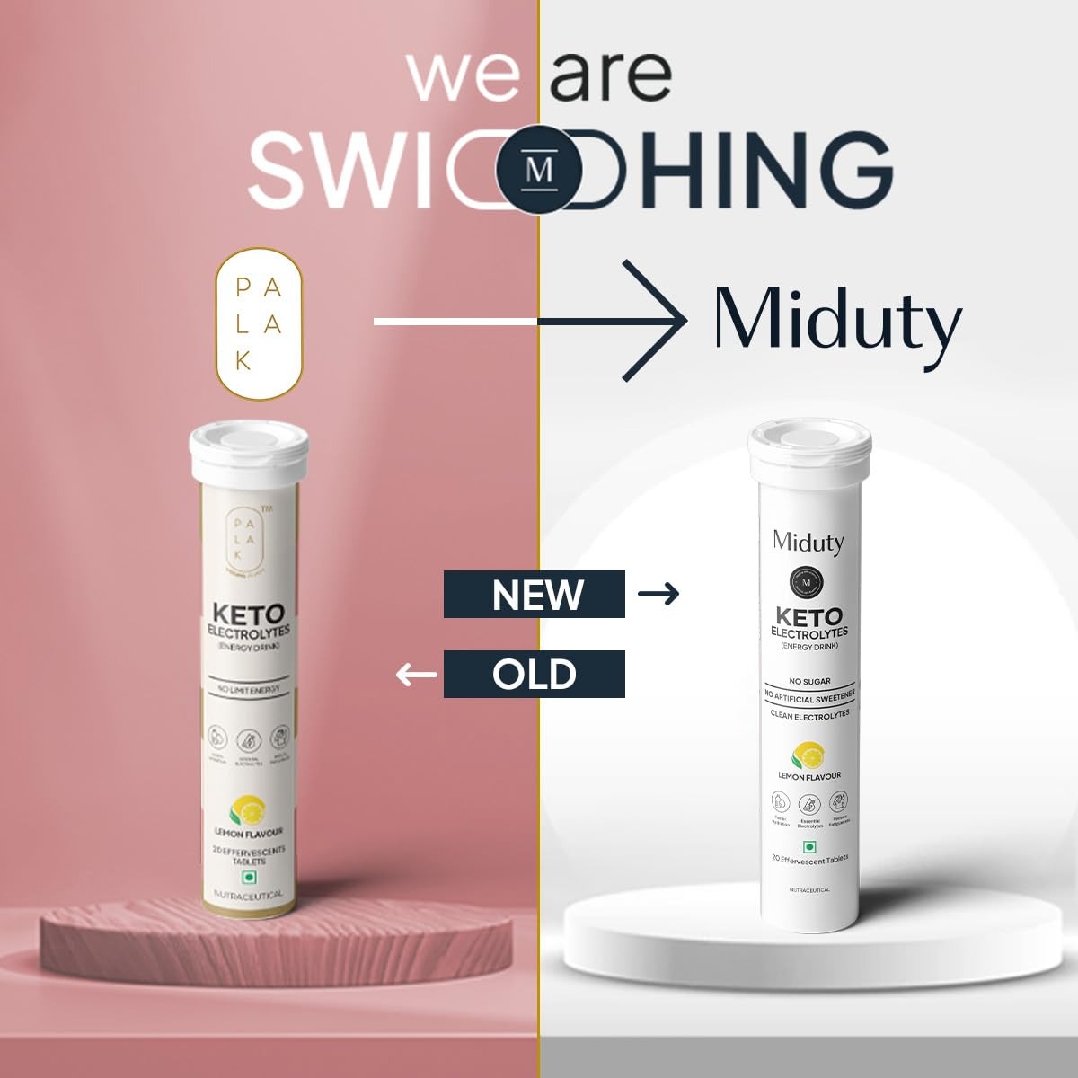 Miduty by Palak Notes Keto Electrolytes Tablets -Adults - Swadesiicart