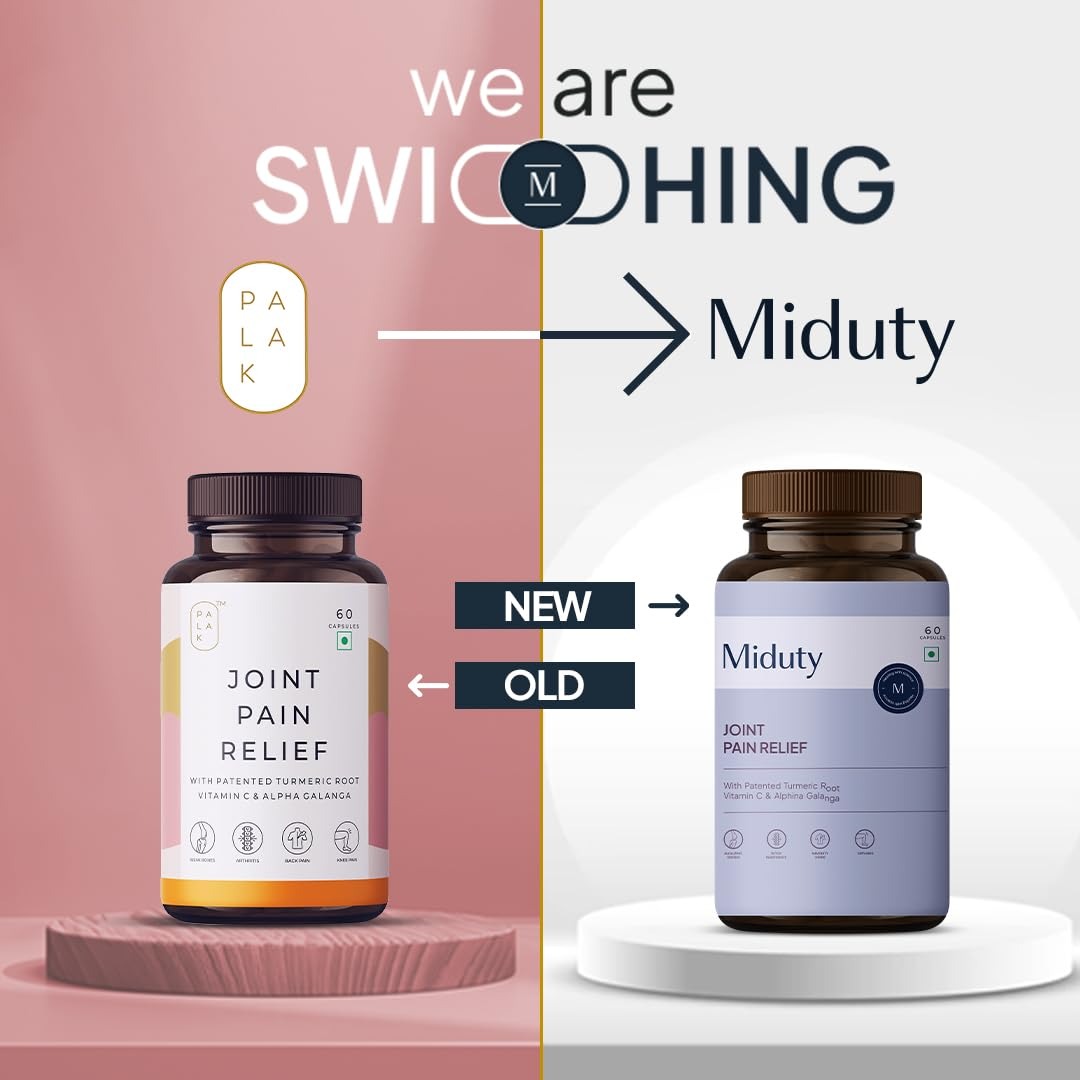 Miduty by Palak Notes Joint Pain Relief Capsules - Swadesiicart