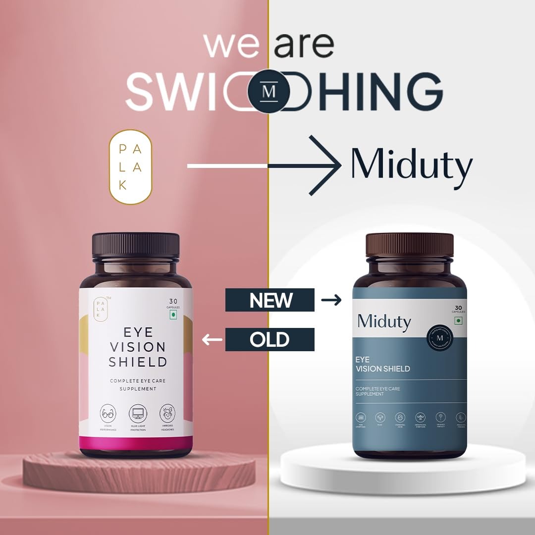 Miduty by Palak Notes Eye Vision Shield Complete Eye Care Capsules - Swadesiicart
