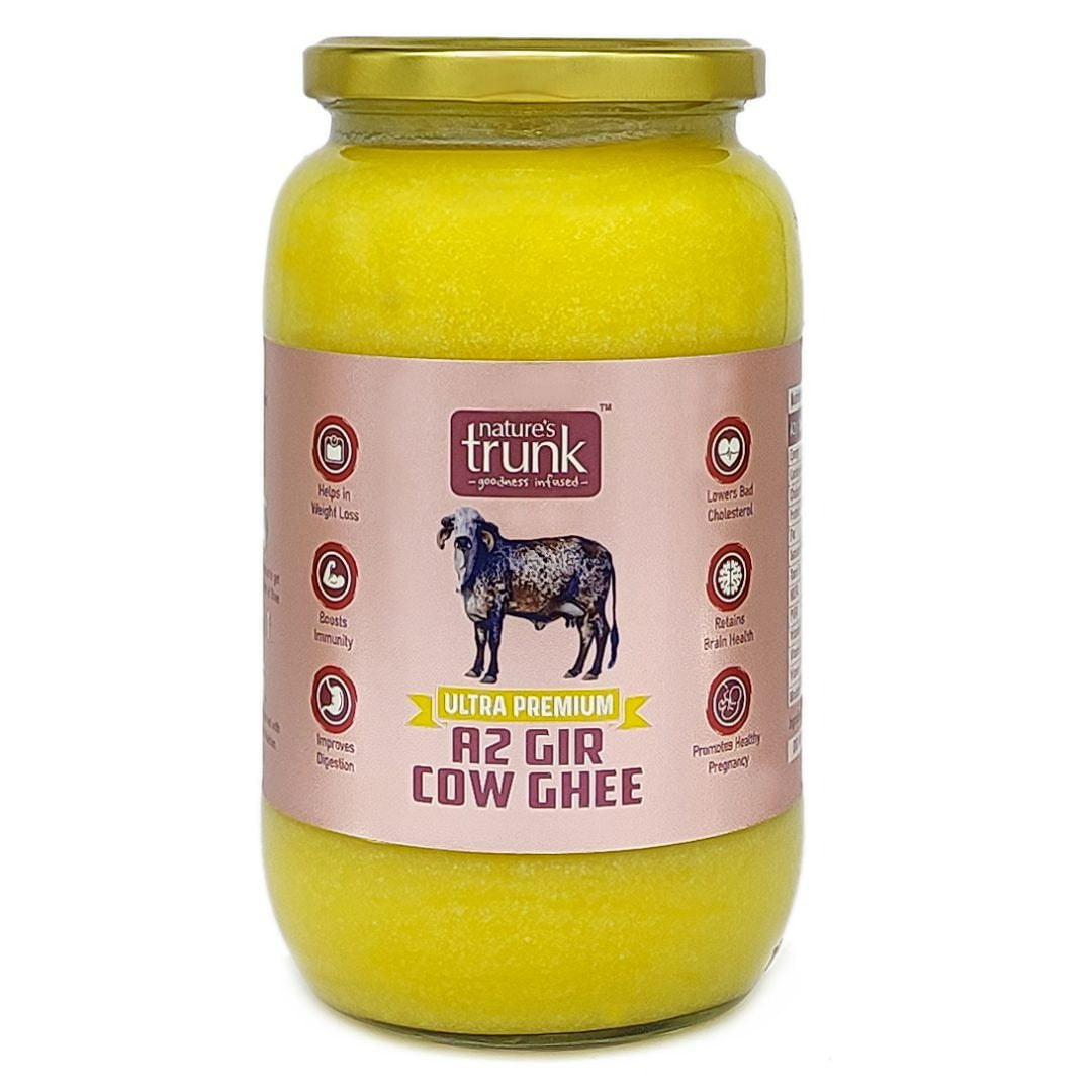 Nature's Trunk A2 Gir Cow Ghee - A2 Desi Gir Cow Ghee, Desi Ghee, Pure A2 Cow Ghee, free-grazing Grass-fed A2 Desi Ghee - Swadesiicart
