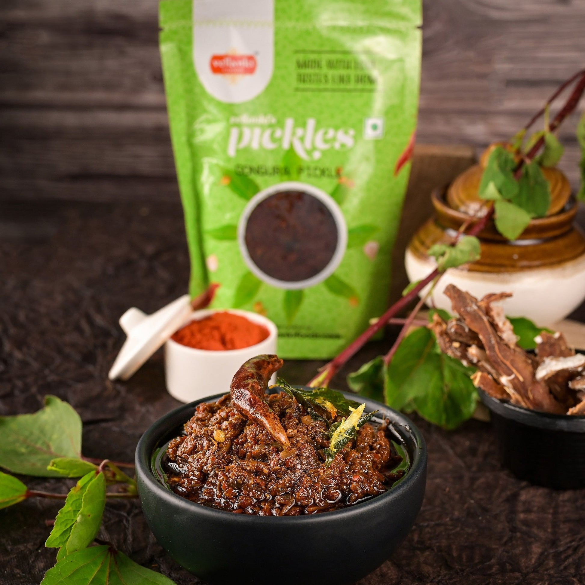 Vellanki Foods Gongura Pickle | Authentic Andhra Roselle Leaf Achaar