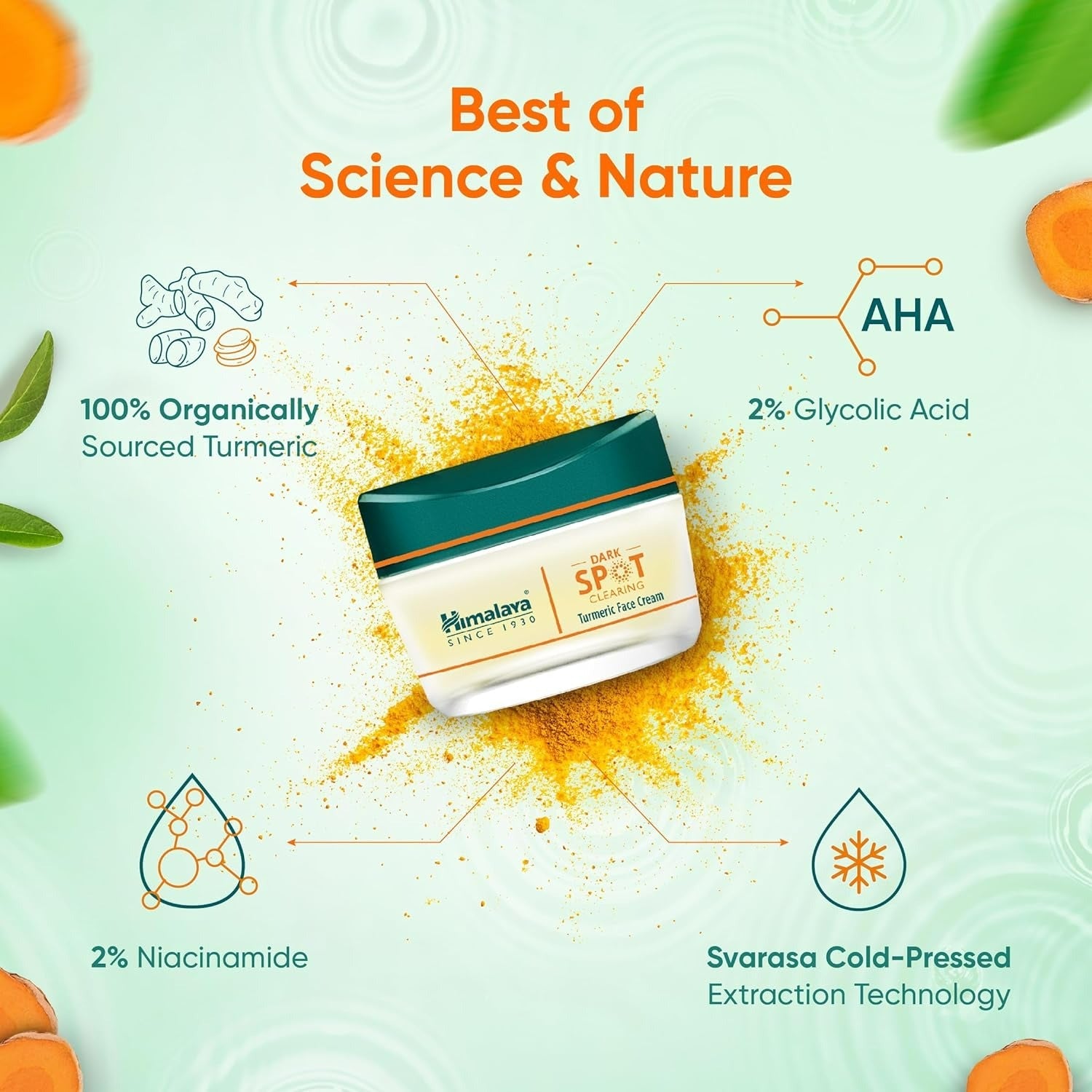 Himalaya Dark Spot Clearing Turmeric Face Cream - Swadesiicart