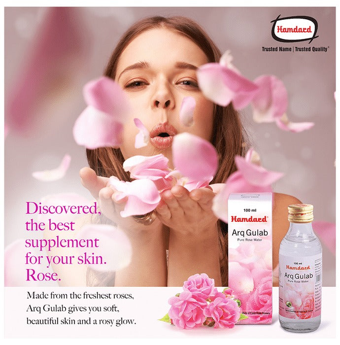 Hamdard Arq Gulab Pure Rose Water - Swadesiicart