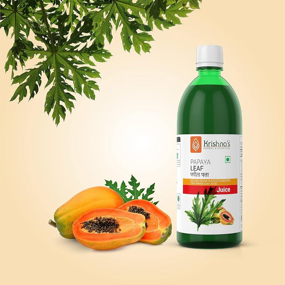 Krishna's Herbal & Ayurveda Papaya Leaf Juice - Swadesiicart