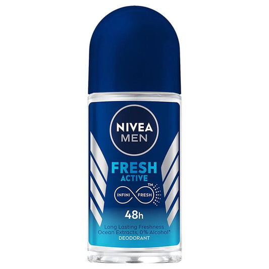 Nivea Men Fresh Active Deo Roll On 48 H Freshness - Swadesiicart