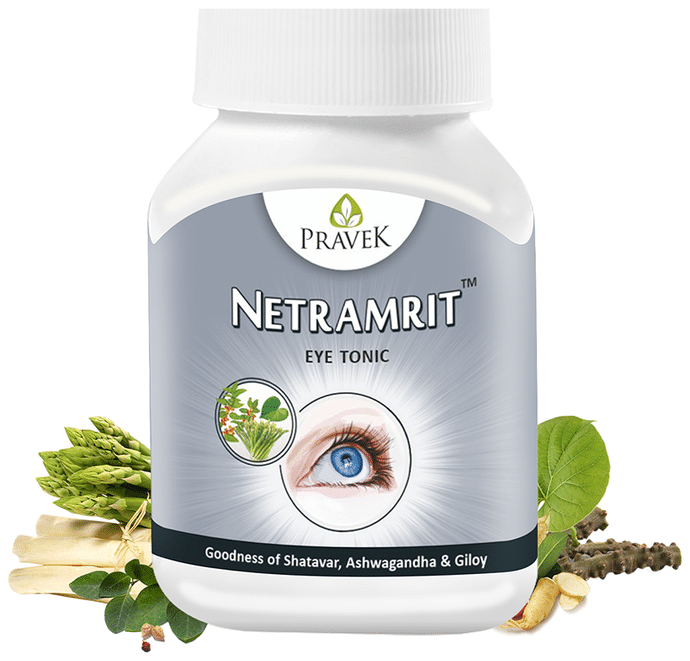Pravek Netramrit Eye Tonic Capsules - Swadesiicart