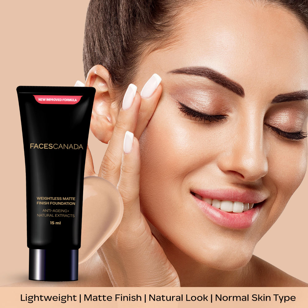 Faces Canada Weightless Matte Finish Foundation-Beige 05 - Swadesiicart
