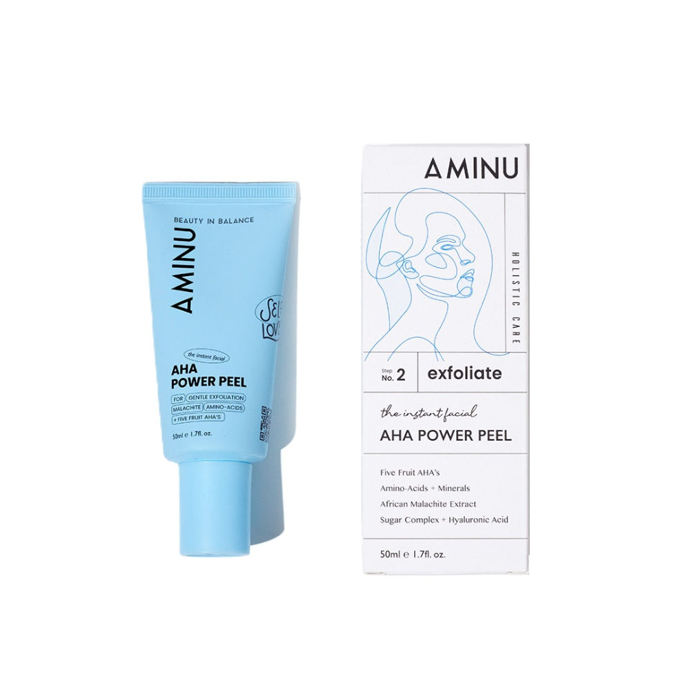 AHA Power Peel – Instantly Brightens Dull, Congested, Tanned Skin – 5 Min, At-Home Facial | Swadesiicart