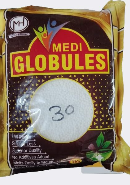 Medi Homeopathy Globules/ Blank Pellets (Size 30) | Swadesiicart