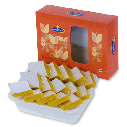 Ghasitaram Pure Kesari Kaju Katli Sweets | Swadesiicart
