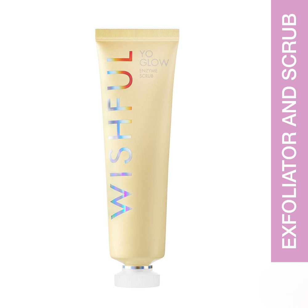 Wishful By Huda Beauty Yo Glow Enzyme Scrub - Korean Skincare | Swadesiicart