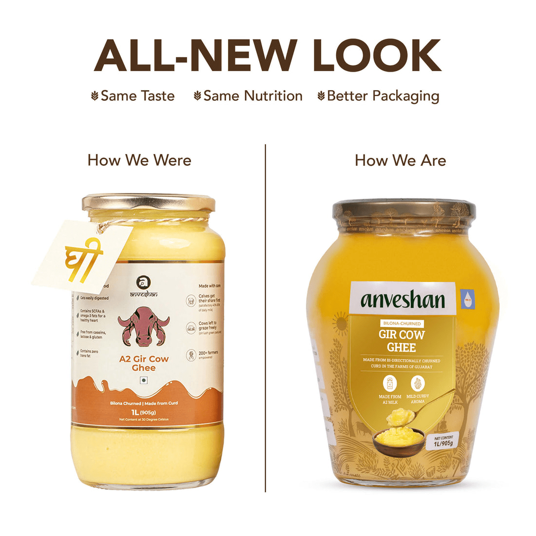 Anveshan A2 Desi Cow Ghee | Pure, Natural & Healthy Ghee | A2 Gir Cow Ghee - Swadesiicart