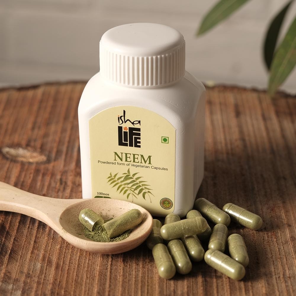 Isha Life Neem and Turmeric Capsules - Swadesiicart