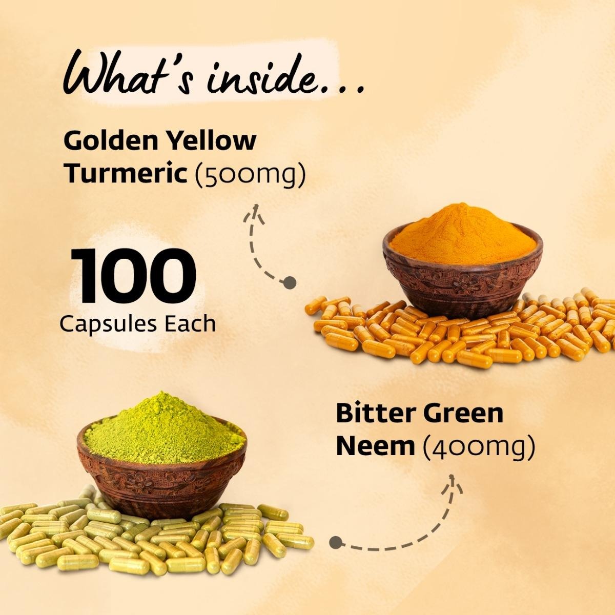 Isha Life Neem and Turmeric Capsules - Swadesiicart