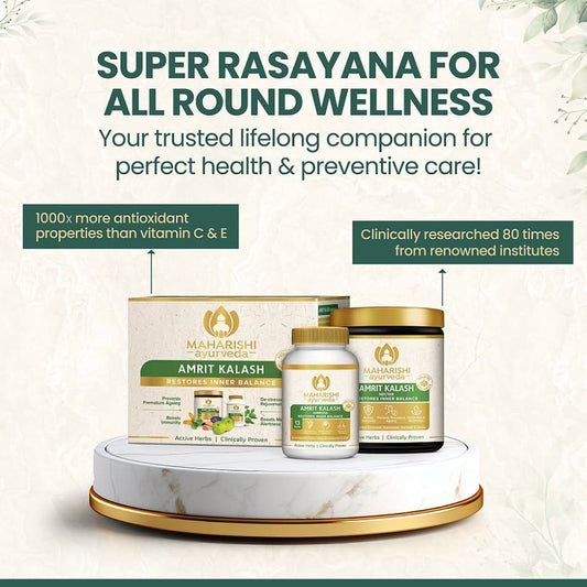 Maharishi Ayurveda Amrit Kalash - Dual Pack Paste and Tablets - Swadesiicart