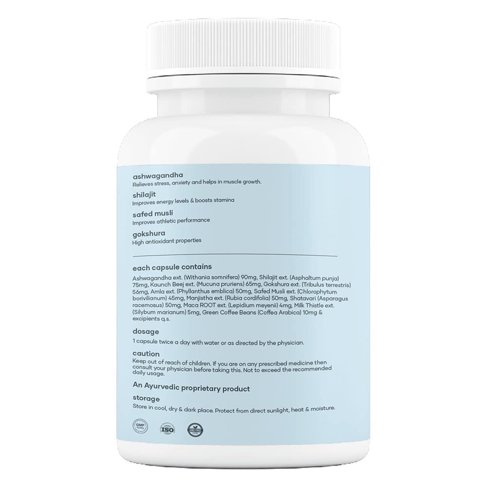 Mars By GHC Surge Max Capsules with Ashwagandha, Gokshura, Safed Musli - Swadesiicart