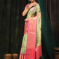 Green Art Silk Digital Print Floral Saree with Unstitched Blouse - Hiral Fashion | Swadesiicart