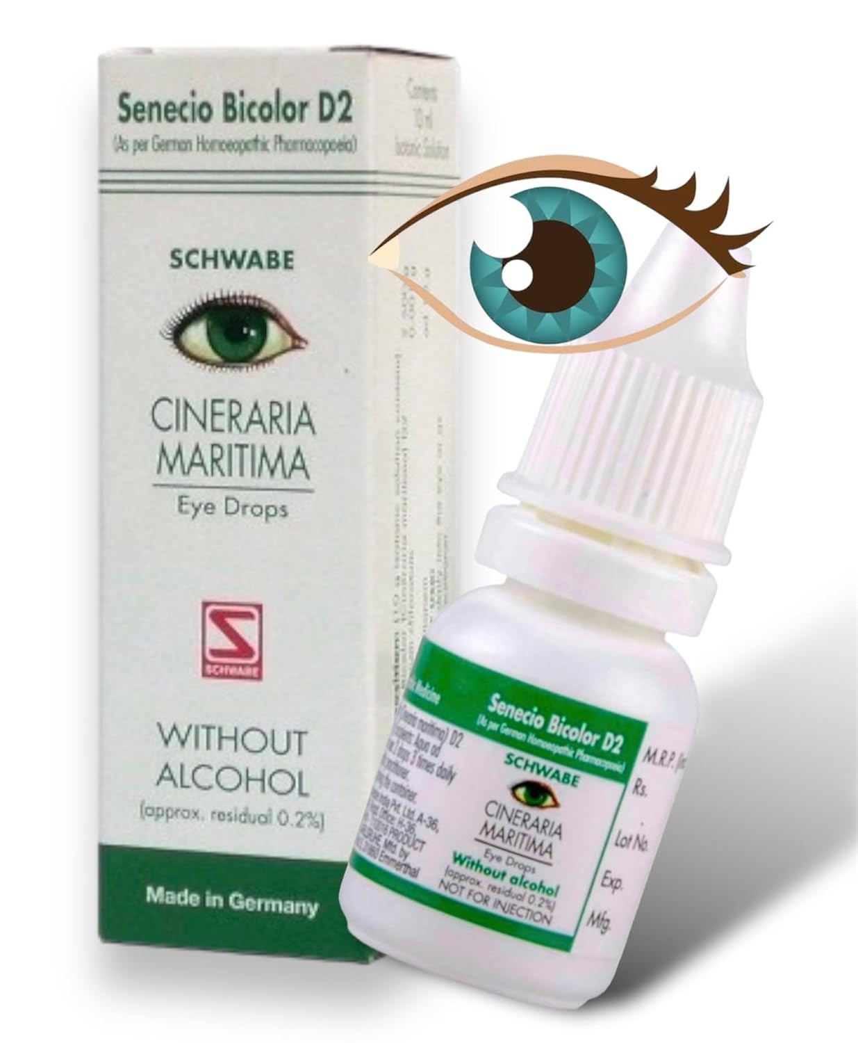 Dr. Willmar Schwabe Germany Cineraria Maritima Eye Drop - Swadesiicart