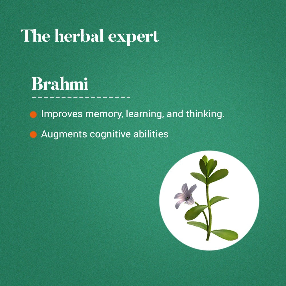 Himalaya Wellness Pure Herbs Brahmi Mind Wellness - Swadesiicart