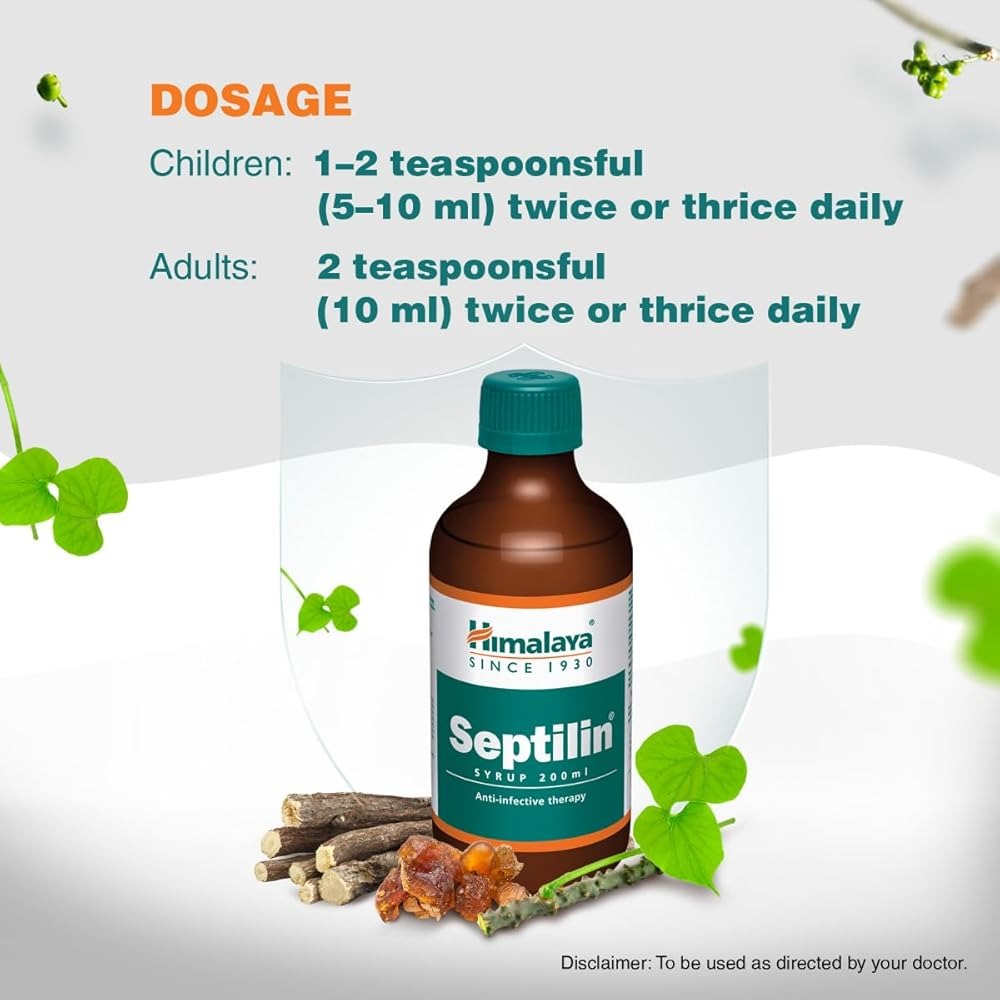 Himalaya Herbals - Septilin Syrup - Swadesiicart
