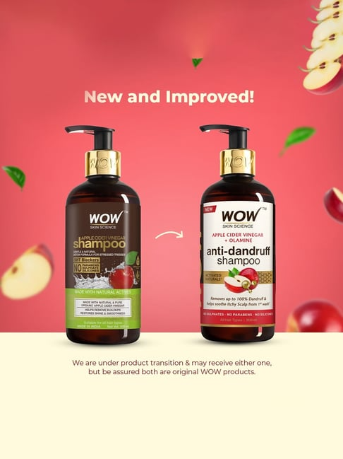 Wow Skin Science Apple Cider Vinegar Shampoo - Swadesiicart