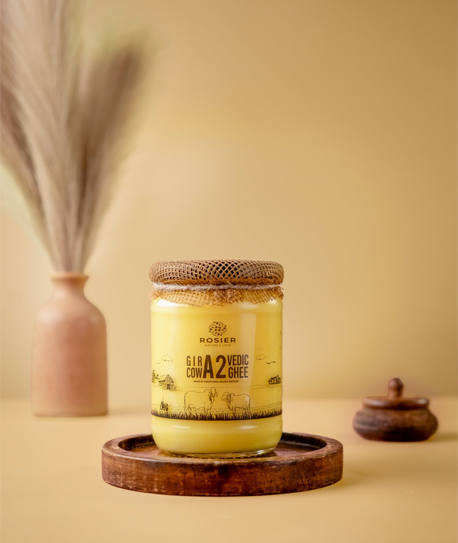 Rosier A2 Gir Cow Bilona Ghee | Traditional Bilona Method A2 Cow Ghee - Swadesiicart